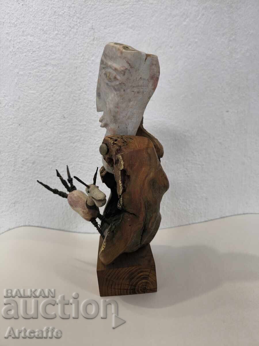 Παράδοση Dimitar Neychev - Παρά τον εαυτό του - γλυπτική, ξύλο Παράδοση Dimitar Neychev - Παρά τον εαυτό του - γλυπτική, ξύλο