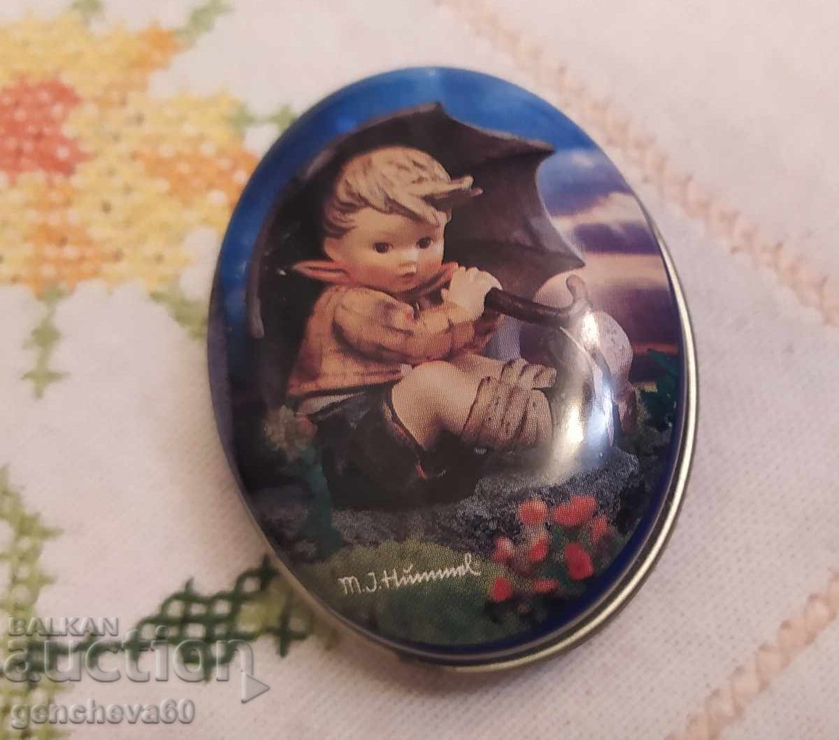 Παράδοση Vintage μεταλλικό κουτί χαπιών Παράδοση Vintage μεταλλικό κουτί χαπιών