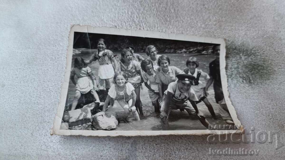 Photo Rebrovo Children in the Iskar River 1937