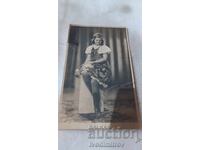 Photo Sofia Young girl with a crown on her head 1940