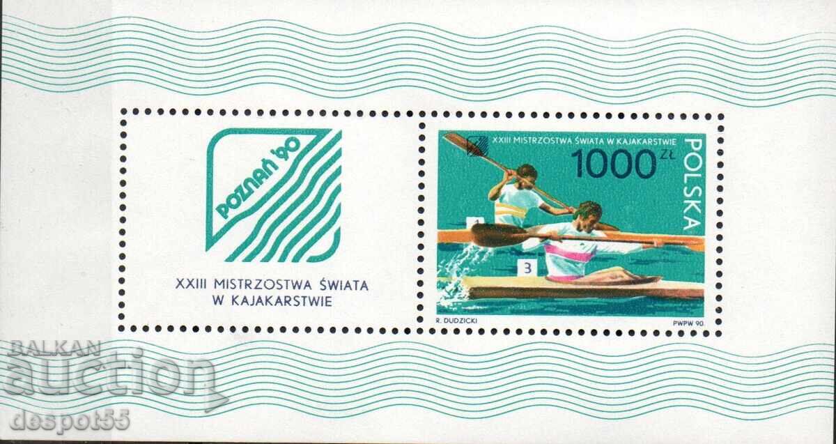1990 Poland. 23rd World Canoeing Championships in Poznan. Block. 1990 Poland. 23rd World Canoeing Championships in Poznan. Block.