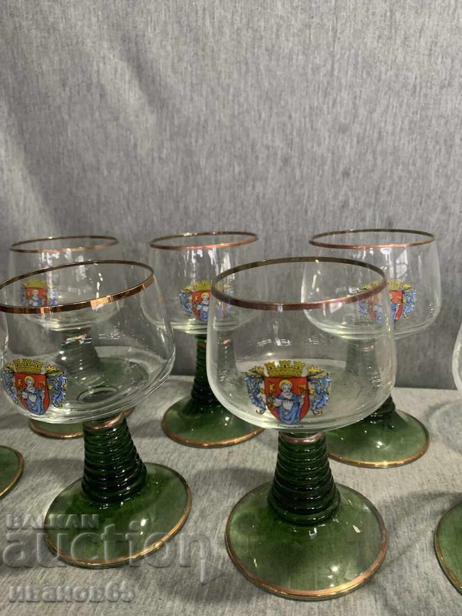 Set of German wine glasses - 5 Set of German wine glasses - 5