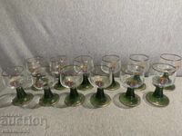 Set of German wine glasses