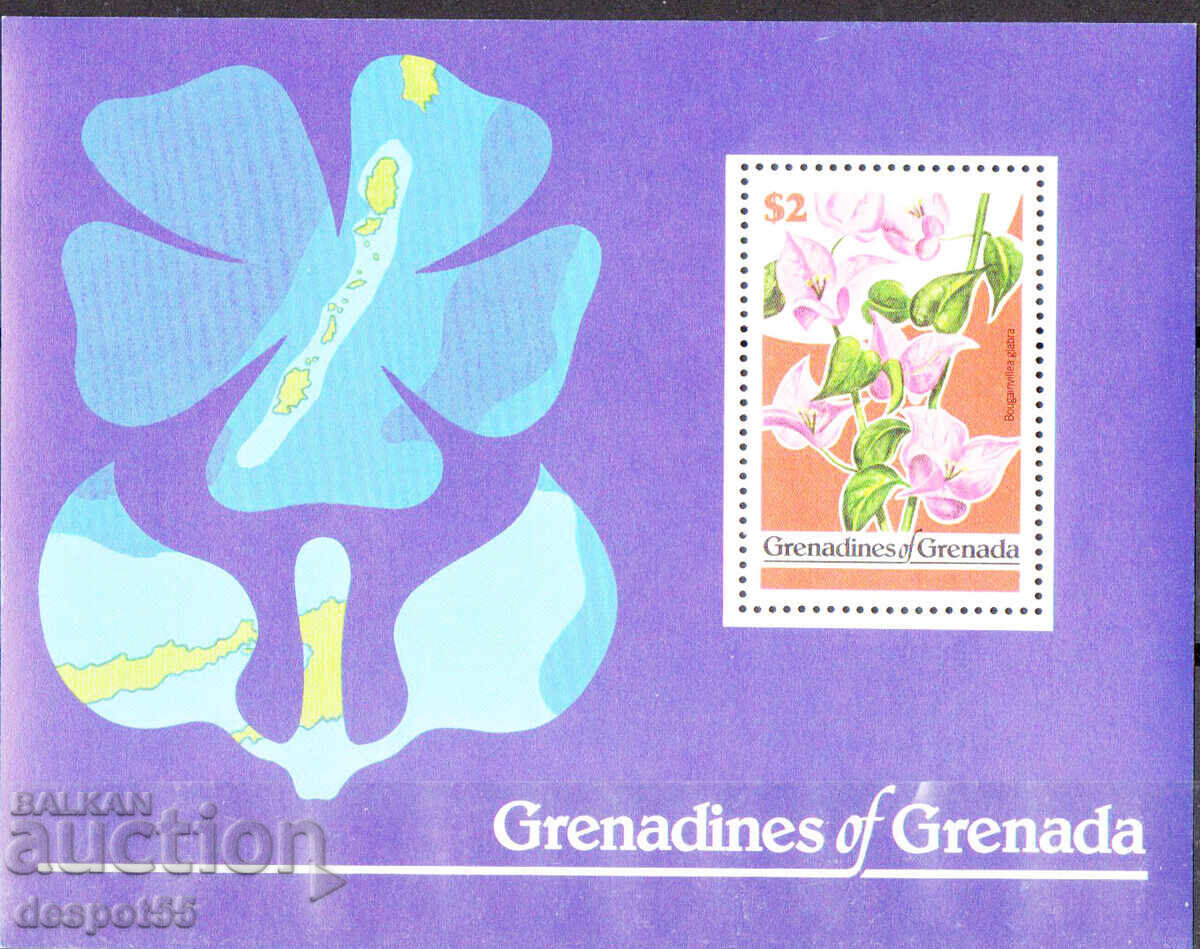 1979. Grenada Grenadines. Flowers. Block. 1979. Grenada Grenadines. Flowers. Block.