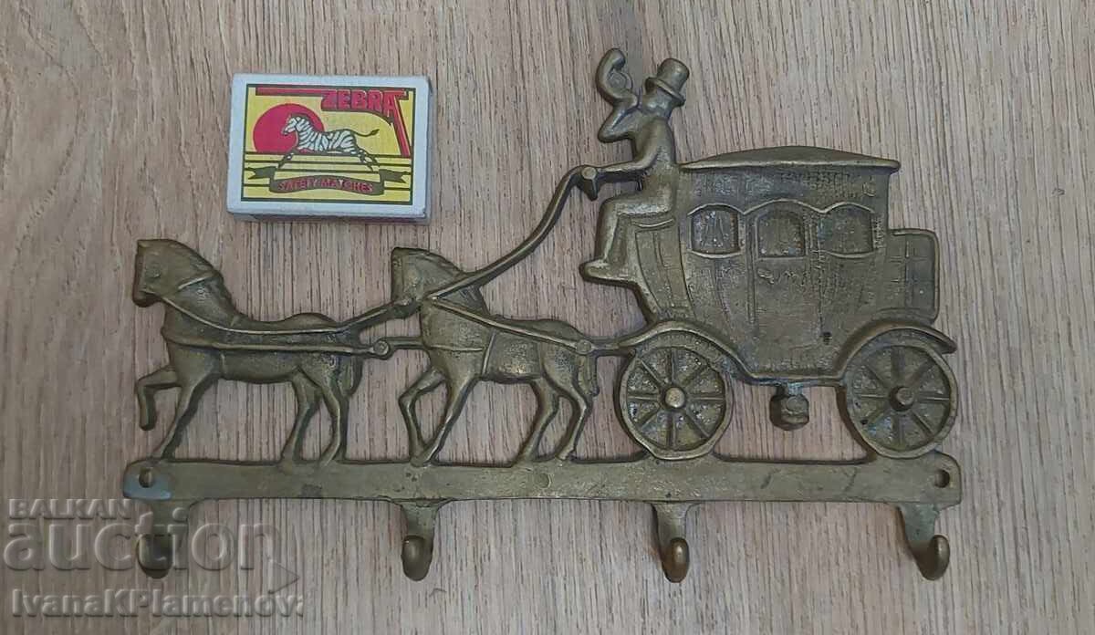 Vintage brass coat hanger for collectors with price 40.00 BGN | € 20.45 Vintage brass coat hanger for collectors with price 40.00 BGN | € 20.45