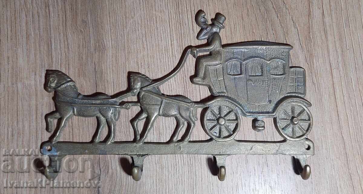 Vintage brass coat hanger for collectors - 5 Vintage brass coat hanger for collectors - 5