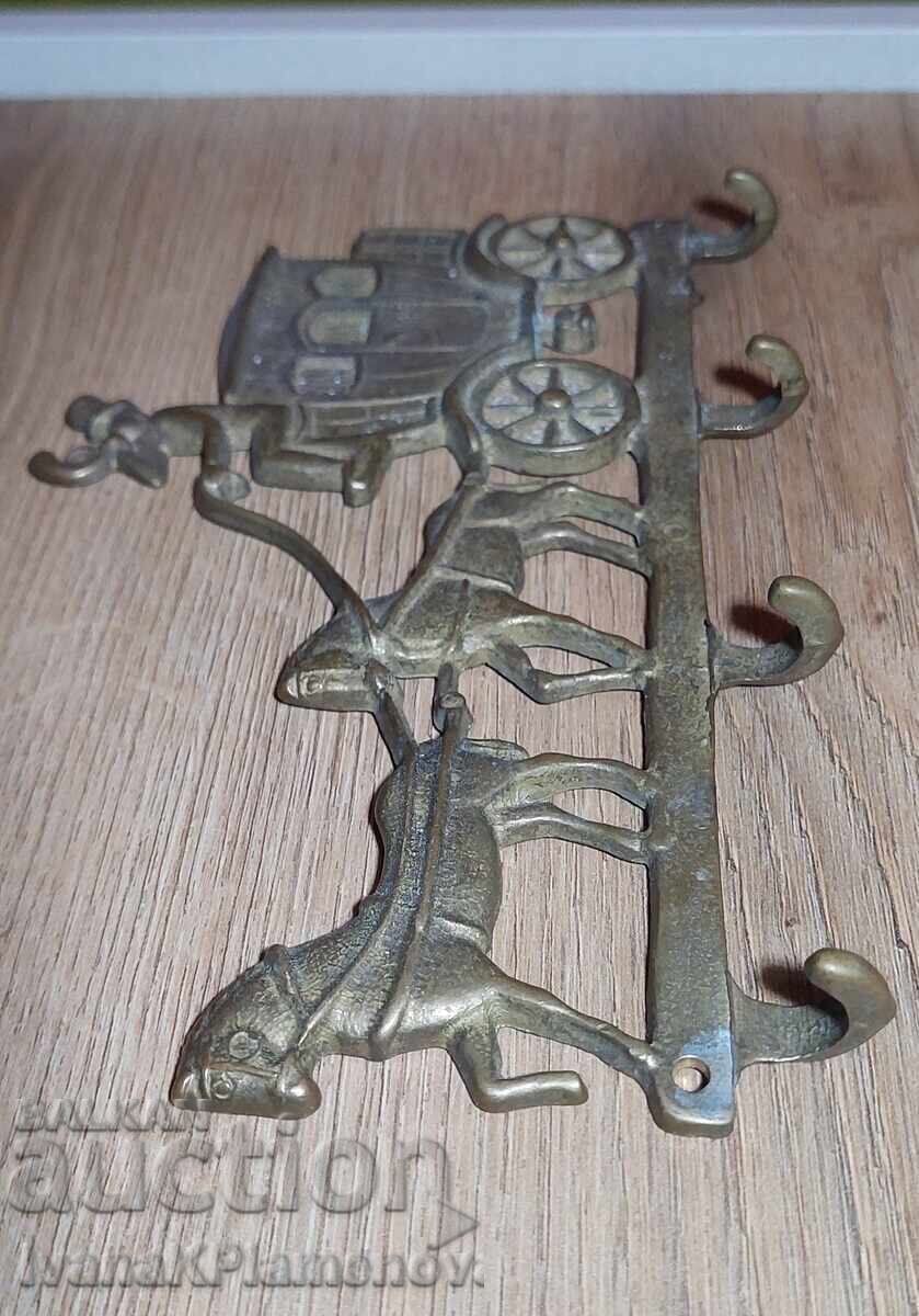 Vintage ορειχάλκινη κρεμάστρα για συλλέκτες - 6