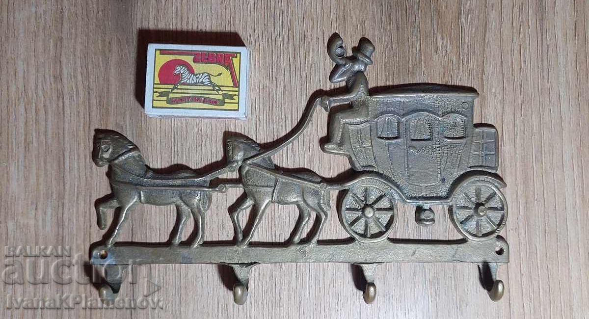 Vintage brass coat hanger for collectors - 7 Vintage brass coat hanger for collectors - 7