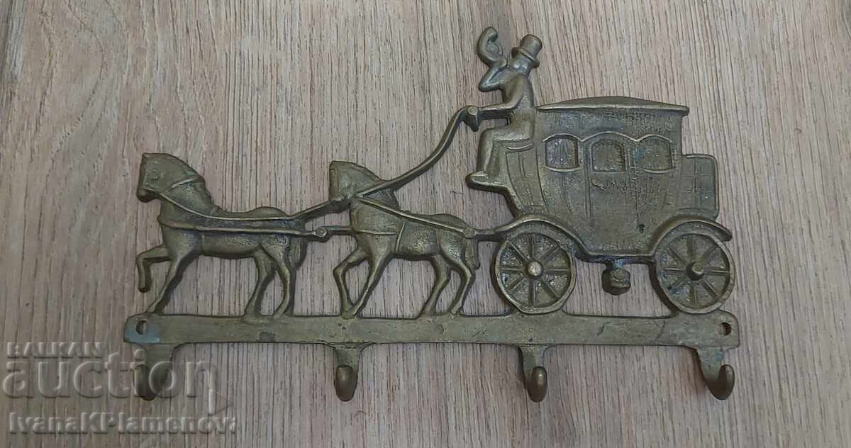 Vintage brass coat hanger for collectors Vintage brass coat hanger for collectors