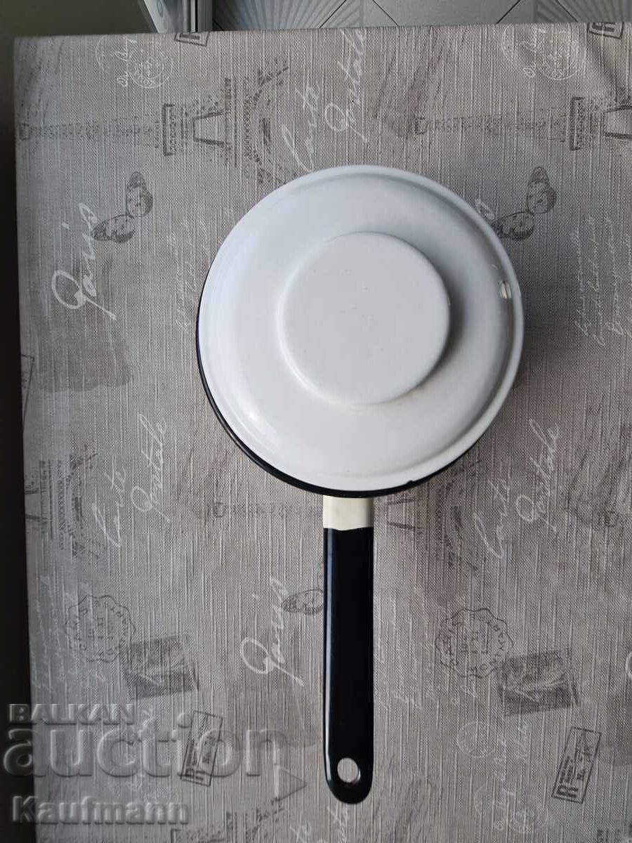 Old enamel casserole