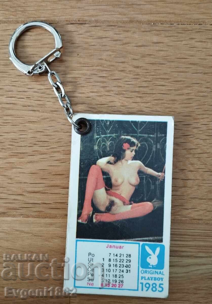 Calendar pentru breloc Playboy Original 1985