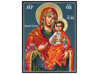 Hand-painted icon of the Holy Mother of God Hodegetria, the Guide 20/26 cm