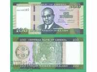 (¯`'•.¸ LIBERIA 100 dollars 2017 UNC ¸.•'´¯)
