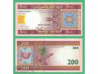 (¯`'•.¸ MAURITANIA 200 oguya 2006 UNC ¸.•'´¯)