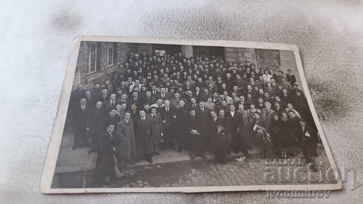 Photo Sofia Congress participants on the street Photo Sofia Congress participants on the street