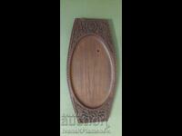 Woodcarving panel tray for connoisseurs