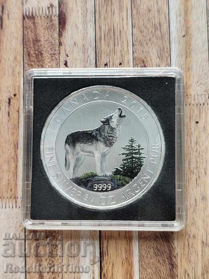 Инвестиционна сребърна монета 3/4 унция 2 dollars 2015 Инвестиционна сребърна монета 3/4 унция 2 dollars 2015