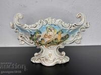 Capo di monte porcelain fruit bowl #6403