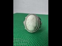 Men's silver ring №6390