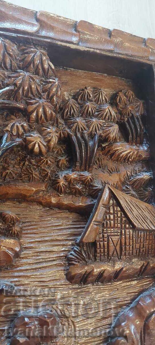 Solid wood carving for connoisseurs 32cm 32cm - 6 Solid wood carving for connoisseurs 32cm 32cm - 6