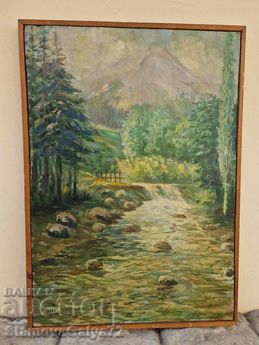 Ivan Kanchev - pânză de autor peisaj în ulei cu preț 449.00 BGN | € 229.57 Ivan Kanchev - pânză de autor peisaj în ulei cu preț 449.00 BGN | € 229.57