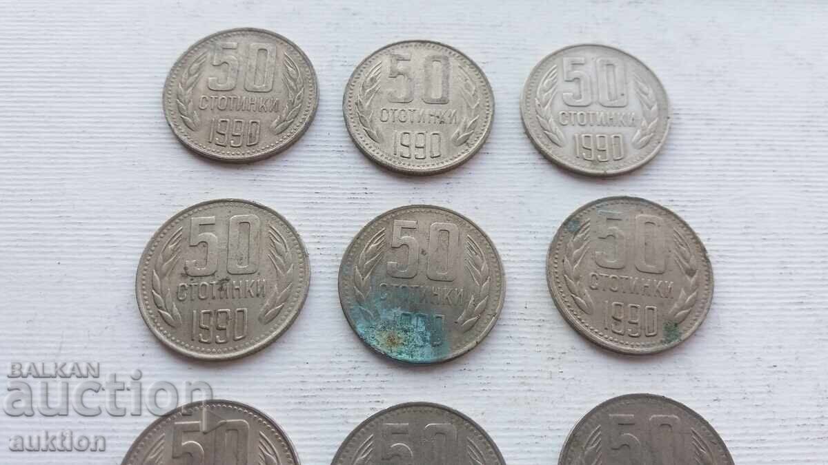 Delivery of 50 CENTS 1990 YEAR 9 NUMBERS Delivery of 50 CENTS 1990 YEAR 9 NUMBERS