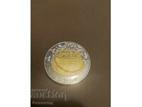 Gold and silver plated coin to attract wealth