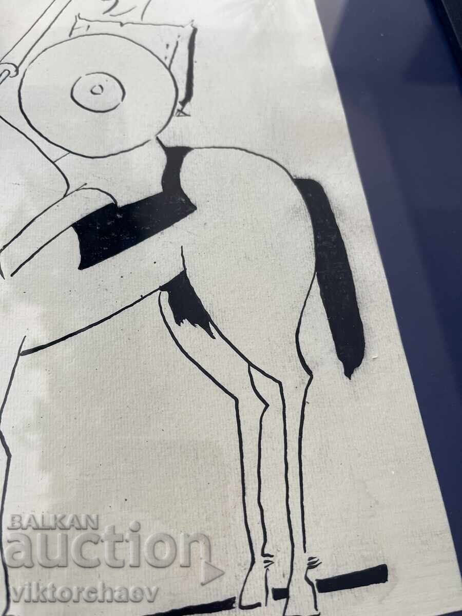 Mihail Valkanov painting - Don Quixote graphic - 5