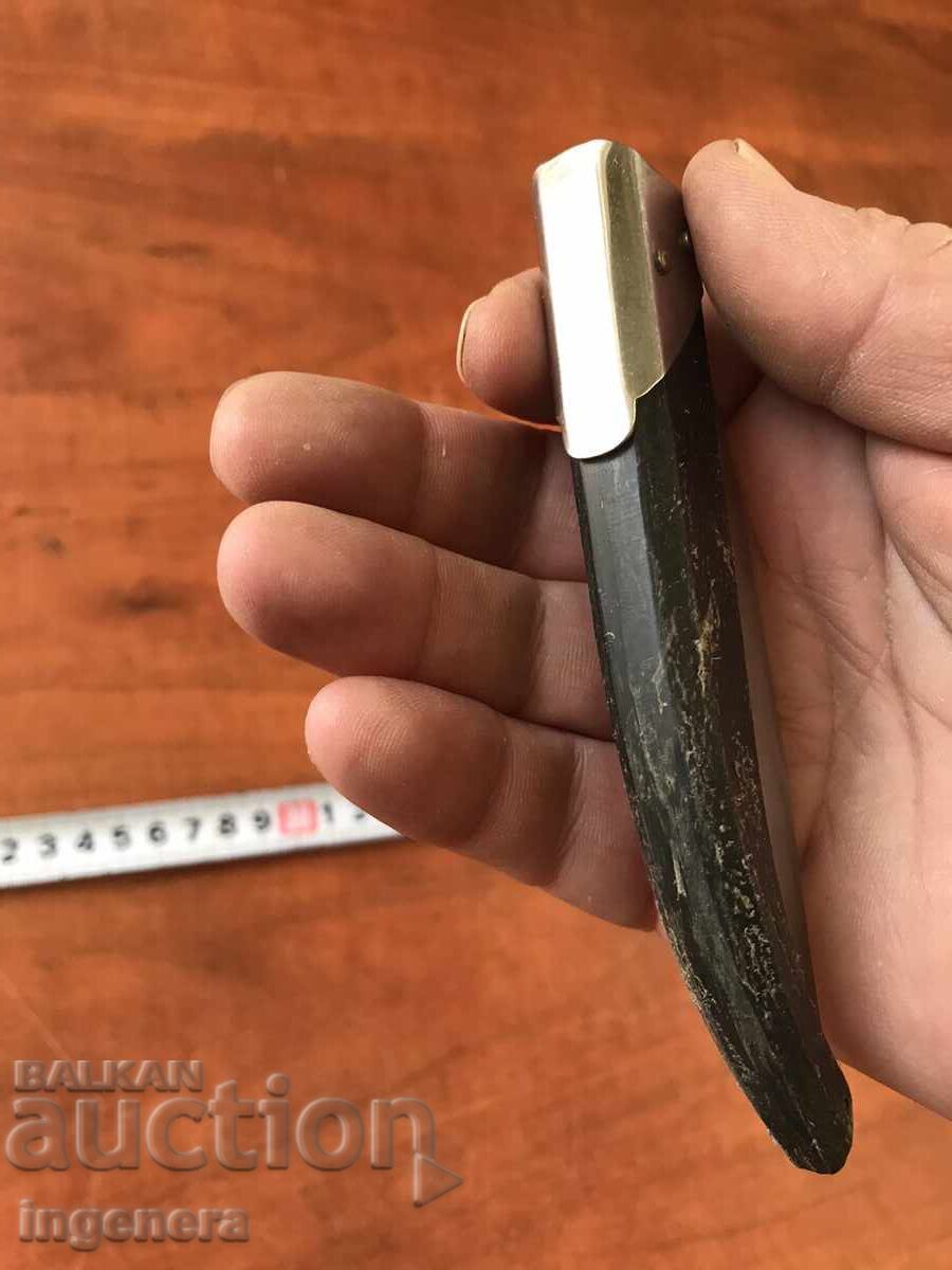 FOLDING KNIFE, OLD SHAFT, MARKED BLADE - 5 FOLDING KNIFE, OLD SHAFT, MARKED BLADE - 5