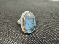 Silver ring with Labradorite №6499