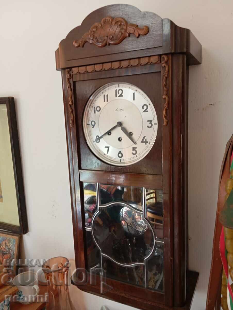 Auction Large Wall Clock "Mauthe" big ben melody Auction Large Wall Clock "Mauthe" big ben melody