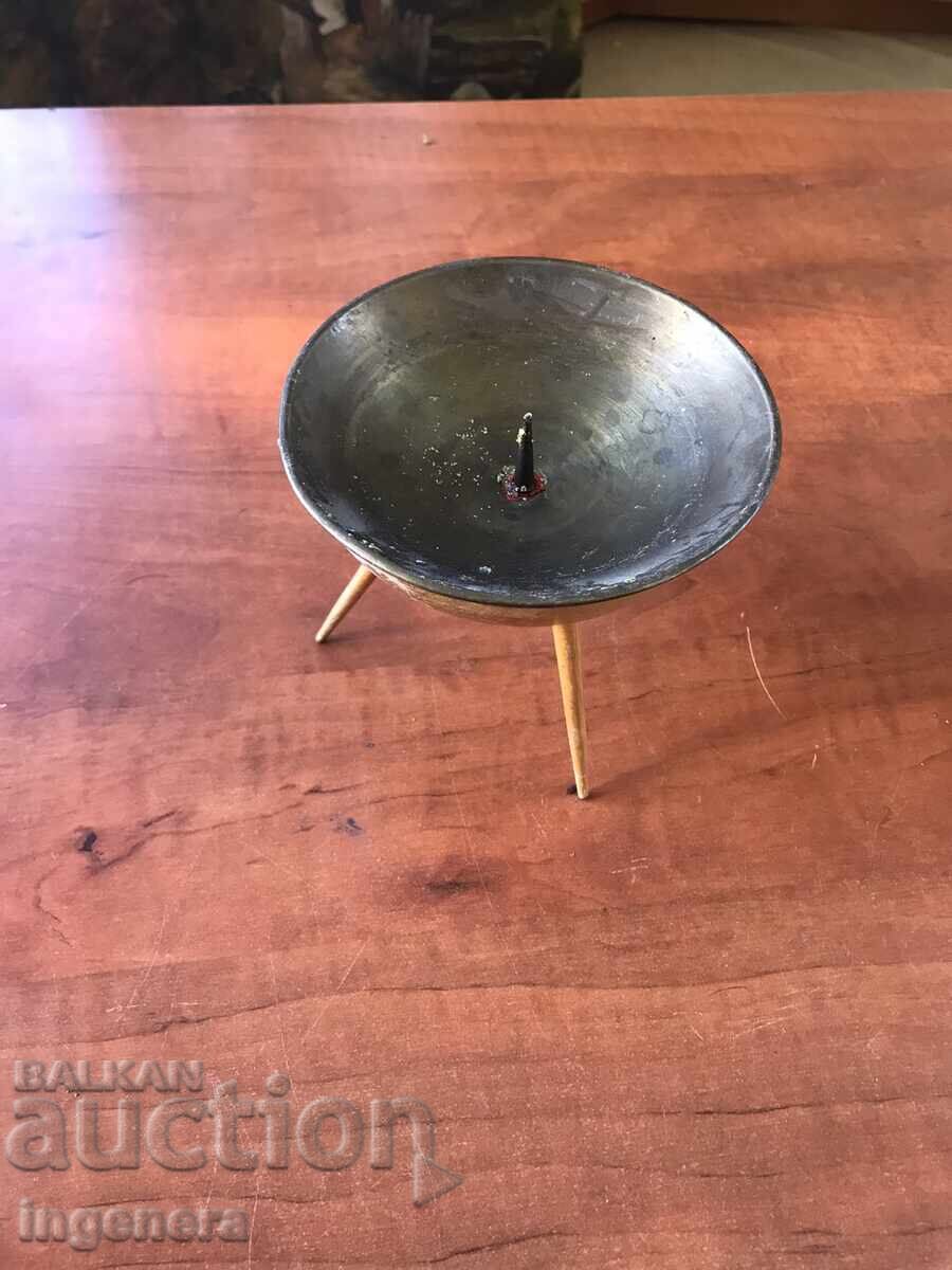 CANDLEHOLDER WOODEN BRASS FITTINGS ANTIQUE with price 28.00 BGN | € 14.32 CANDLEHOLDER WOODEN BRASS FITTINGS ANTIQUE with price 28.00 BGN | € 14.32