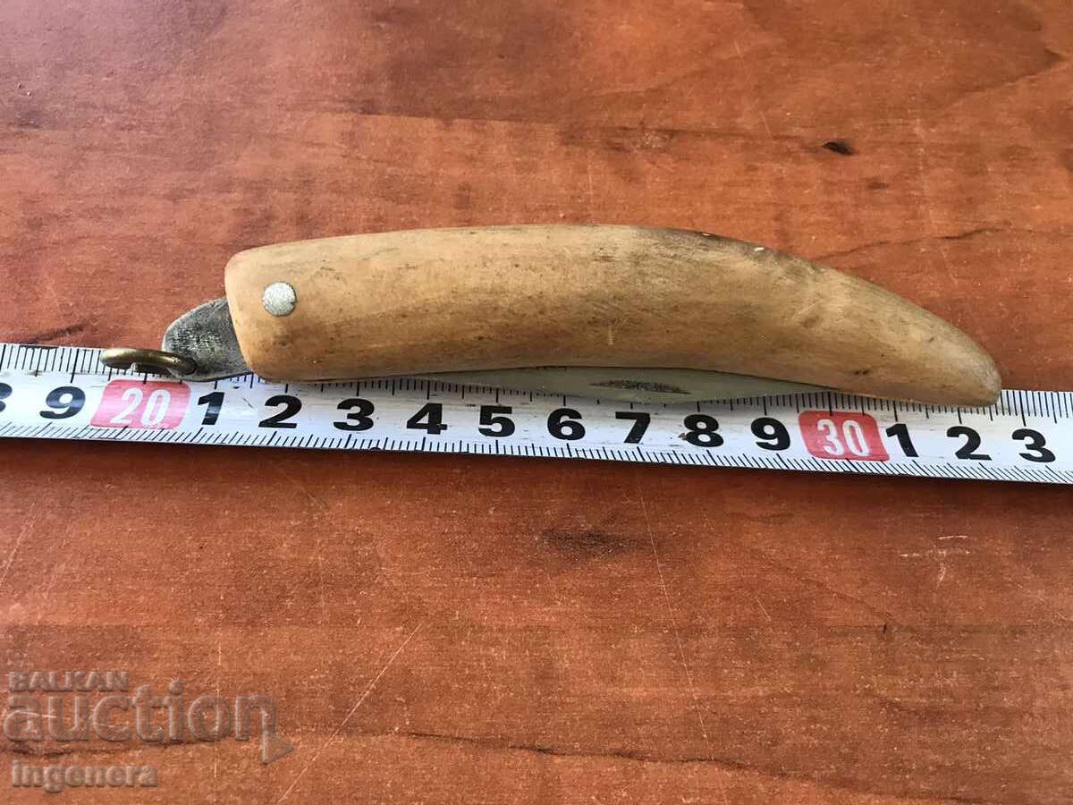 FOLDING KNIFE, OLD SHAFT, MARKED BLADE - 5
