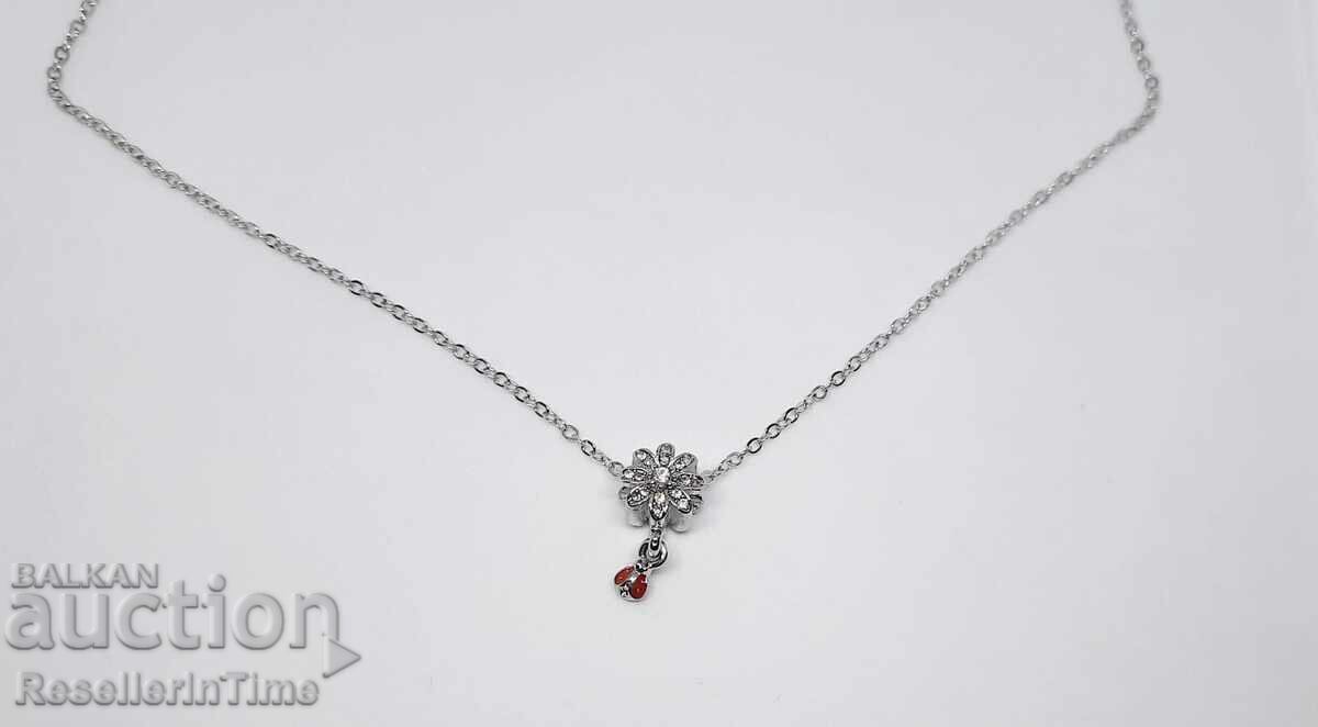 Νέο κολιέ σε ασήμι, πασχαλίτσα Νέο κολιέ σε ασήμι, πασχαλίτσα