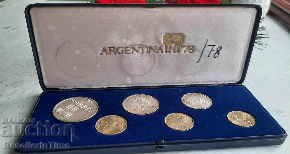 Lot of 6 coins Argentina FIFA World Cup 1978 Lot of 6 coins Argentina FIFA World Cup 1978