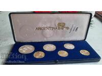 Lot de 6 monede Argentina FIFA World Cup 1978
