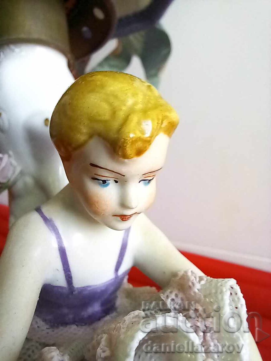 DRESDEN , Wilhelm RittirscPorcelain Lamp Ballerina DRESDEN - 5 DRESDEN , Wilhelm RittirscPorcelain Lamp Ballerina DRESDEN - 5