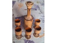 ✅WOODEN DRINK SET❗