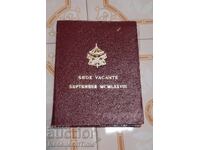 Commemorative silver coin 500 Lire - Sede Vacante...