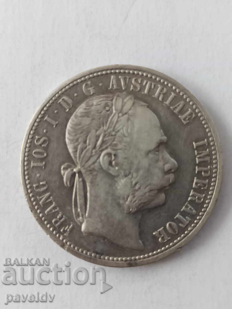 Licitație 1 florin 1875 - Franz Joseph - Austria Licitație 1 florin 1875 - Franz Joseph - Austria