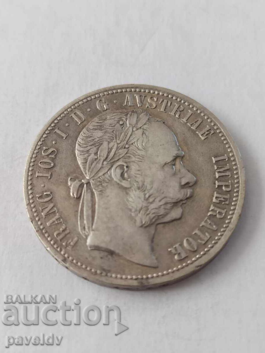 Livrarea 1 florin 1875 - Franz Joseph - Austria Livrarea 1 florin 1875 - Franz Joseph - Austria