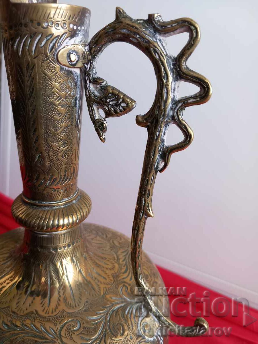 Old Bronze Persian Vessel, Jug with Gilding with price 230.00 BGN | € 117.60 Old Bronze Persian Vessel, Jug with Gilding with price 230.00 BGN | € 117.60