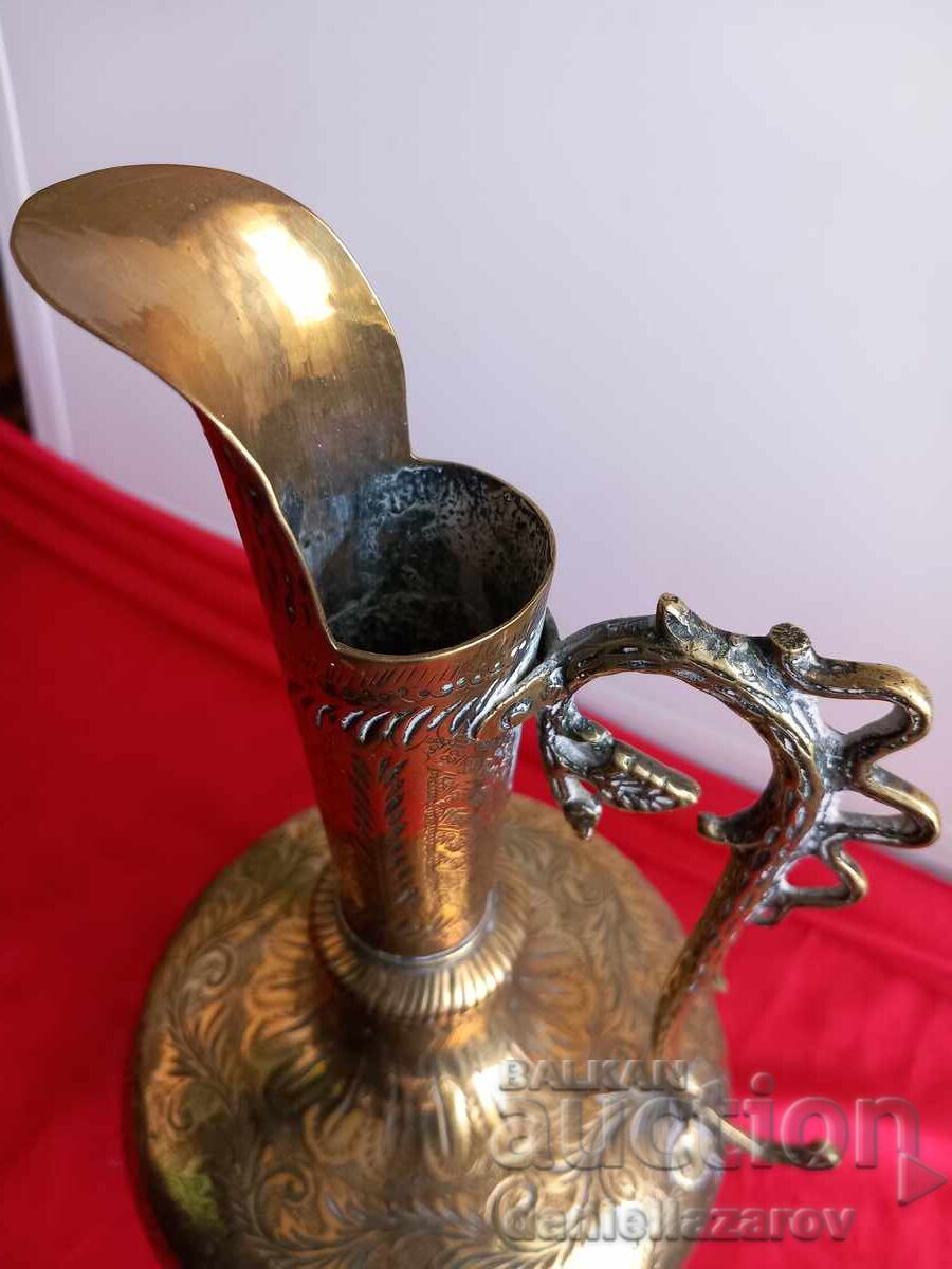 Old Bronze Persian Vessel, Jug with Gilding - 6 Old Bronze Persian Vessel, Jug with Gilding - 6