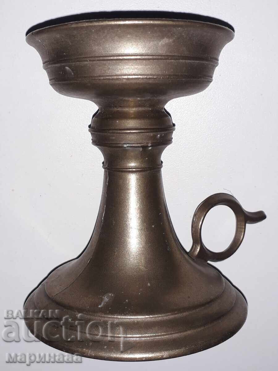 CANDLEHOLDER. BRASS CANDLEHOLDER. BRASS