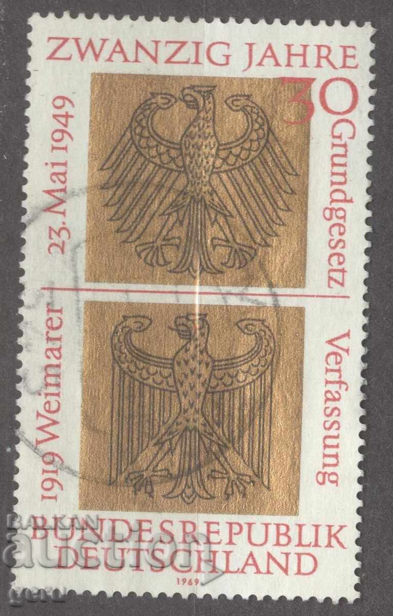 Germany BRD Germany 1969 Mi 585 1k2 Germany BRD Germany 1969 Mi 585 1k2
