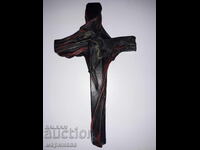 AUTHOR'S CROSS. LEATHER, WOOD