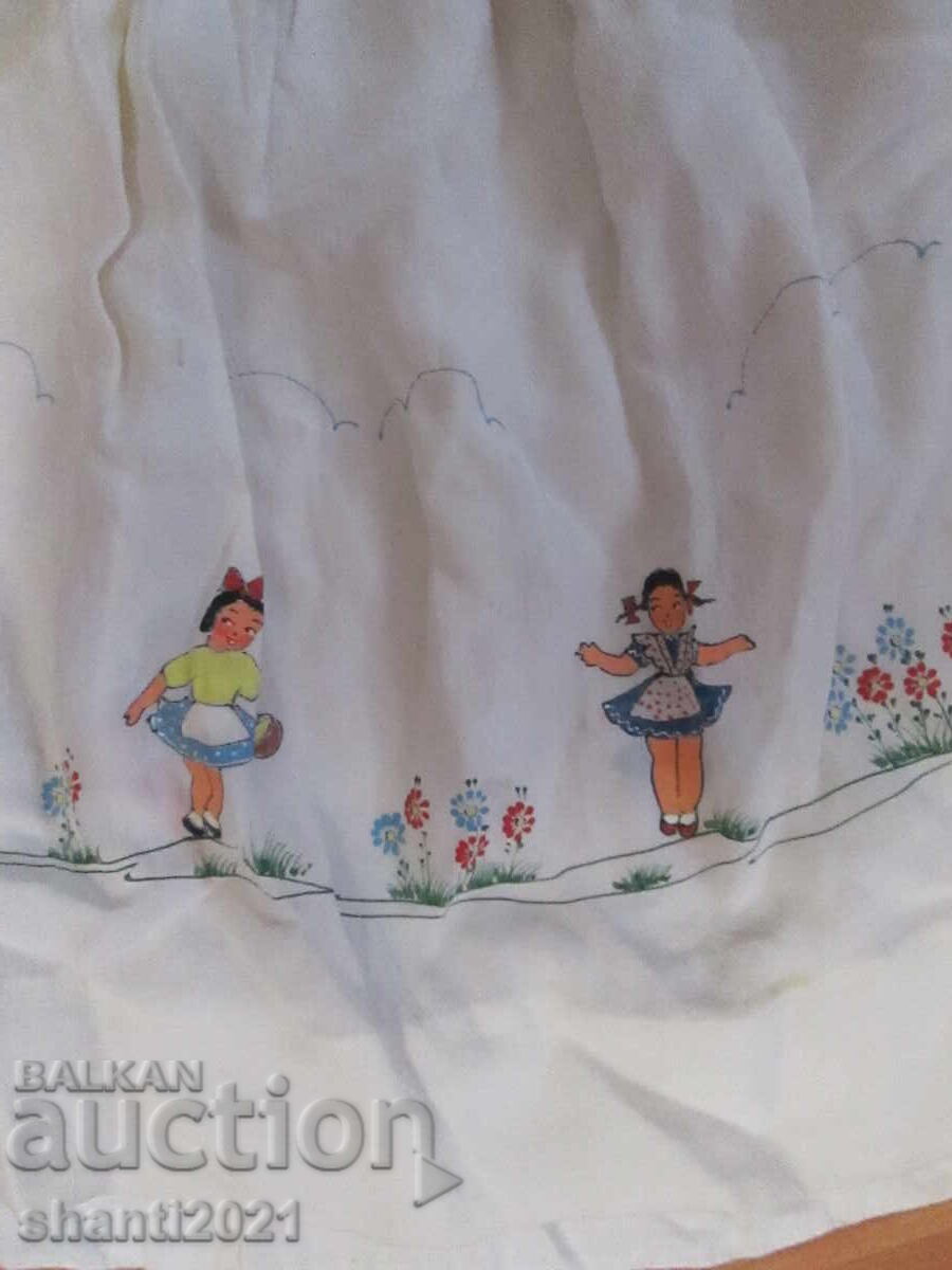 Vintage children's silk dress, hand-painted with price 45.00 BGN | € 23.01 Vintage children's silk dress, hand-painted with price 45.00 BGN | € 23.01