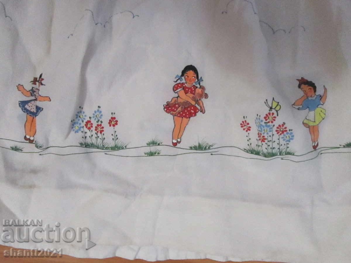 Delivery of Vintage children's silk dress, hand-painted Delivery of Vintage children's silk dress, hand-painted