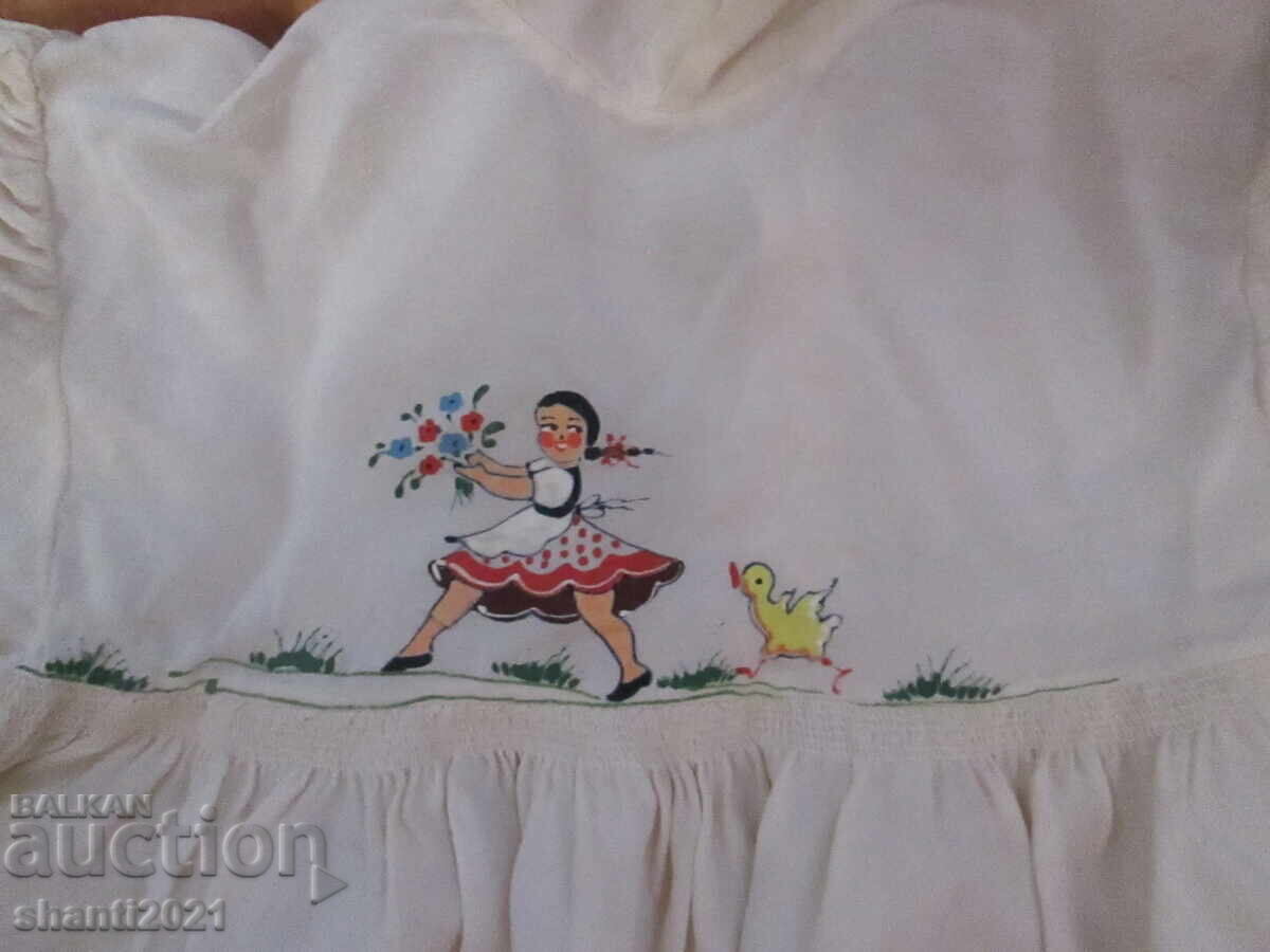 Vintage children's silk dress, hand-painted with price 45.00 BGN | € 23.01 Vintage children's silk dress, hand-painted with price 45.00 BGN | € 23.01