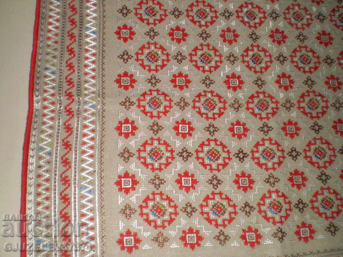 Traditional Bulgarian hand-embroidered tablecloth with price 120.00 BGN | € 61.36